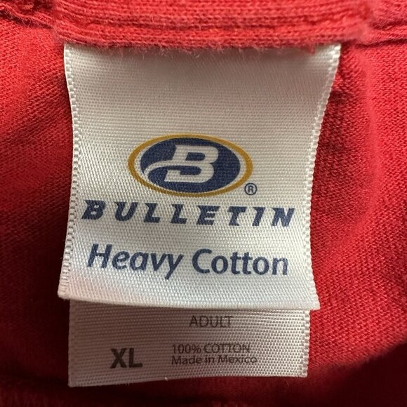 Retro Montreal Canadiens Shirt Size XL Hockey Bulletin Red Classic NHL - Picture 3 of 5